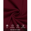 image:imageCOOFANDY Mens Long Hooded Cardigan Sleeveless Ruffle Shawl Collar Lightweight Open Front Drape Kimono VestDark Red