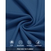 image:imageCOOFANDY Mens Long Hooded Cardigan Sleeveless Ruffle Shawl Collar Lightweight Open Front Drape Kimono VestNavy
