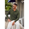 image:imageCOOFANDY Mens Long Sleeve Polo Shirt Golf Lightweight Breathable Moisture Wicking Shirt for Business Casual Work OutdoorArmy Green