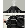 image:imageCOOFANDY Mens Long Sleeve Polo Shirt Golf Lightweight Breathable Moisture Wicking Shirt for Business Casual Work OutdoorBlack