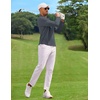 image:imageCOOFANDY Mens Long Sleeve Polo Shirt Golf Lightweight Breathable Moisture Wicking Shirt for Business Casual Work OutdoorDark Grey