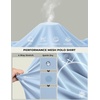 image:imageCOOFANDY Mens Long Sleeve Polo Shirt Golf Lightweight Breathable Moisture Wicking Shirt for Business Casual Work OutdoorLight Blue
