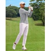 image:imageCOOFANDY Mens Long Sleeve Polo Shirt Golf Lightweight Breathable Moisture Wicking Shirt for Business Casual Work OutdoorLight Grey