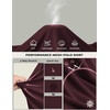image:imageCOOFANDY Mens Long Sleeve Polo Shirt Golf Lightweight Breathable Moisture Wicking Shirt for Business Casual Work OutdoorMaroon