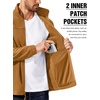 image:imageCOOFANDY Mens Polar Fleece Jacket Lightweight Full Zip Jackets Outdoor Coat  Soft Warm Fleece Jacket Internal Pocket Design Windproof Stand Collar For Casual Outdoor Hiking Fishing OuterwearLight Brown