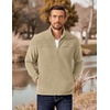 image:imageCOOFANDY Mens Polar Fleece Jacket Lightweight Full Zip Jackets Outdoor Coat  Soft Warm Fleece Jacket Internal Pocket Design Windproof Stand Collar For Casual Outdoor Hiking Fishing OuterwearKhaki