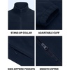 image:imageCOOFANDY Mens Polar Fleece Jacket Lightweight Full Zip Jackets Outdoor Coat  Soft Warm Fleece Jacket Internal Pocket Design Windproof Stand Collar For Casual Outdoor Hiking Fishing OuterwearNavy Blue
