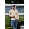 image:imageCOOFANDY Mens Quarter Zip Pullover 2026 Fleece Mock Neck Casual Sweatshirt  Cotton Blend Soft amp WrinkleResistant Lightly Brushed Fleece InteriorBeige