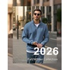 image:imageCOOFANDY Mens Quarter Zip Pullover 2026 Fleece Mock Neck Casual Sweatshirt  Cotton Blend Soft amp WrinkleResistant Lightly Brushed Fleece InteriorBlue Grey