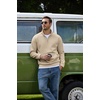 image:imageCOOFANDY Mens Quarter Zip Pullover 2026 Fleece Mock Neck Casual Sweatshirt  Cotton Blend Soft amp WrinkleResistant Lightly Brushed Fleece InteriorDark Khaki