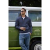 image:imageCOOFANDY Mens Quarter Zip Pullover 2026 Fleece Mock Neck Casual Sweatshirt  Cotton Blend Soft amp WrinkleResistant Lightly Brushed Fleece InteriorNavy Blue