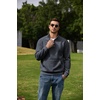 image:imageCOOFANDY Mens Quarter Zip Pullover 2026 Fleece Mock Neck Casual Sweatshirt  Cotton Blend Soft amp WrinkleResistant Lightly Brushed Fleece InteriorStorm Grey