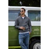 image:imageCOOFANDY Mens Quarter Zip Pullover 2026 Fleece Mock Neck Casual Sweatshirt  Cotton Blend Soft amp WrinkleResistant Lightly Brushed Fleece InteriorStorm Grey