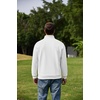 image:imageCOOFANDY Mens Quarter Zip Pullover 2026 Fleece Mock Neck Casual Sweatshirt  Cotton Blend Soft amp WrinkleResistant Lightly Brushed Fleece InteriorWhite