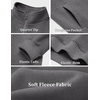 image:imageCOOFANDY Mens Quarter Zip Pullover Sweatshirt Fleece Mock Neck with Pocket  Quarter Zip Mock Neck Collar Cotton Fleece Lined Side Pocket Long Sleeve Business Casual Office Wear Fall WinterDark Gray