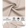 image:imageCOOFANDY Mens Short Sleeve Button Down Shirts Casual Cuban Collar Shirt  100 CottonBeach Summer HolidayCuban StyleBeige
