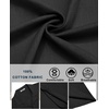 image:imageCOOFANDY Mens Short Sleeve Button Down Shirts Casual Cuban Collar Shirt  100 CottonBeach Summer HolidayCuban StyleBlack