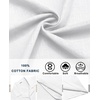 image:imageCOOFANDY Mens Short Sleeve Button Down Shirts Casual Cuban Collar Shirt  100 CottonBeach Summer HolidayCuban StyleWhite