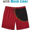 image:imageCOOFANDY Mens Swim Trunks 7 inch Bathing Suit with Mesh Liner Swim Shorts  Quick Dry Fabric Lightweight Stretch Material Breathable Mesh Brief Liner Swimming Summer Beach Vacation Mens SwimwearDark Red