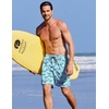 image:imageCOOFANDY Mens Swim Trunks 7 inch Bathing Suit with Mesh Liner Swim Shorts  Quick Dry Fabric Lightweight Stretch Material Breathable Mesh Brief Liner Swimming Summer Beach Vacation Mens SwimwearTurquoise Dolphin and Whale