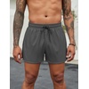 image:imageCOOFANDY Mens Swim Trunks Quick Dry Bathing Suit with Pockets Swimwear Beach Board Short Swimsuit SXXLDeep Grey