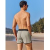 image:imageCOOFANDY Mens Swim Trunks Quick Dry Swimsuit Color Block Board Short Bathing Suit Swimwear with Mesh LinerLight Grey