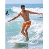 image:imageCOOFANDY Mens Swim Trunks Quick Dry Swimsuit Color Block Board Short Bathing Suit Swimwear with Mesh LinerOrange