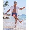 image:imageCOOFANDY Mens Swim Trunks Quick Dry Swimsuit Color Block Board Short Bathing Suit Swimwear with Mesh LinerP American Flag 2
