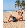 image:imageCOOFANDY Mens Swim Trunks Quick Dry Swimsuit Color Block Board Short Bathing Suit Swimwear with Mesh LinerP Black Palm