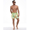 image:imageCOOFANDY Mens Swim Trunks Quick Dry Swimsuit Color Block Board Short Bathing Suit Swimwear with Mesh LinerP Green Hawaiian Flower