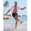 image:imageCOOFANDY Mens Swim Trunks Quick Dry Swimsuit Color Block Board Short Bathing Suit Swimwear with Mesh LinerP Pink Shark