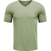 image:imageCOOFANDY Mens T Shirts Short Sleeve Classic V Neck Casual Summer Basic Tee  Textured Classic Plain Shirts Soft Lightweight Breathable T Shirt Daily Use Office Going Out Top for MenLight Green