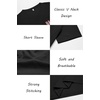 image:imageCOOFANDY Mens T Shirts Short Sleeve Classic V Neck Casual Summer Basic Tee  Textured Classic Plain Shirts Soft Lightweight Breathable T Shirt Daily Use Office Going Out Top for MenYblack Independence Flag