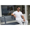 image:imageCOOFANDY Mens T Shirts Short Sleeve Classic V Neck Casual Summer Basic Tee  Textured Classic Plain Shirts Soft Lightweight Breathable T Shirt Daily Use Office Going Out Top for MenYwhiteWhiteWhite3 Pack