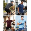 image:imageCOOFANDY Mens Workout TShirts 3 Pack Quick Dry Athletic TShirts  Moisture Wicking Athletic Shirts Crew Neck Running Gym Casual Sports Tees Tops BulkBreathableZdark Grey