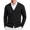 image:imageCOOFANDY Mens Cardigan Sweater Long Sleeve Lightweight V Neck Knit Cardigan  Button Down Knitted Light Weight Ribbed Hem Stretch Soft Classic Fit Casual Dress Business Men CardigansBlack