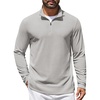 image:imageCOOFANDY Mens Quarter Zip Pullover Lightweight Waffle Mock Neck Sweatshirts  14 Zip Sweatshirt Breathable Waffle Texture Long Sleeve Solid Color Warm for Fall Winter Layering Daily Casual WearLight Grey