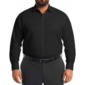 image:imageCOOFANDY Big and Tall Dress Shirts for Men Long Sleeve Wrinkle Free Button Down Shirt Stretch Business ShirtBlack