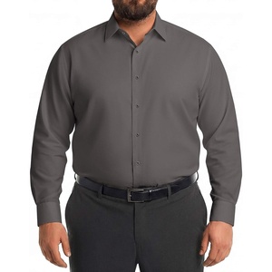 image:imageCOOFANDY Big and Tall Dress Shirts for Men Long Sleeve Wrinkle Free Button Down Shirt Stretch Business ShirtDark Grey