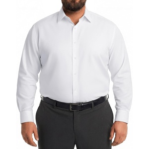 image:imageCOOFANDY Big and Tall Dress Shirts for Men Long Sleeve Wrinkle Free Button Down Shirt Stretch Business ShirtWhite