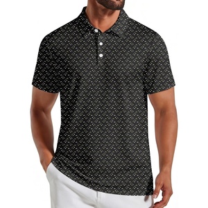 image:imageCOOFANDY Mens Golf Polo Shirts Short Sleeve Quick Dry Casual Collared Shirt  Quickdry 4way stretch  UPF30 moisturewicking fabric 3button polo collar side slits great for golf work amp giftsBlack Golf Clubs