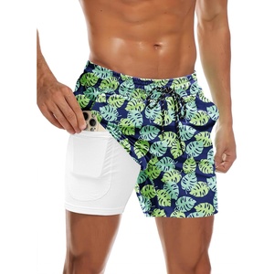 image:imageCOOFANDY Mens Swim Trunks Quick Dry Bathing Suit with Pockets Swimwear Beach Board Short Swimsuit SXXLGreen Monstera