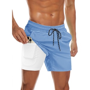 image:imageCOOFANDY Mens Swim Trunks Quick Dry Bathing Suit with Pockets Swimwear Beach Board Short Swimsuit SXXLLight Blue