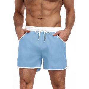 image:imageCOOFANDY Mens Swim Trunks Quick Dry Swimsuit Color Block Board Short Bathing Suit Swimwear with Mesh LinerLight Blue