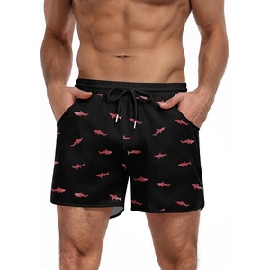 image:imageCOOFANDY Mens Swim Trunks Quick Dry Swimsuit Color Block Board Short Bathing Suit Swimwear with Mesh LinerP Pink Shark