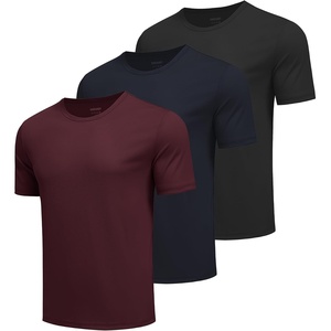 image:imageCOOFANDY Mens Workout TShirts 3 Pack Quick Dry Athletic TShirts  Moisture Wicking Athletic Shirts Crew Neck Running Gym Casual Sports Tees Tops BulkBreathableAblackMidnight BlueWine Red3 Pack