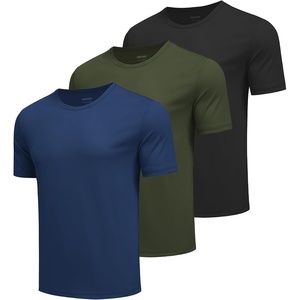 image:imageCOOFANDY Mens Workout TShirts 3 Pack Quick Dry Athletic TShirts  Moisture Wicking Athletic Shirts Crew Neck Running Gym Casual Sports Tees Tops BulkBreathableAblackNavy BlueArmy Green3 Pack