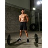 image:imageCOOFANDY Mens Athletic Shorts 7 Quick Dry Stretch Gym Workout Shorts  Classic 7 Inch Inseam Functional Side Pockets and Back Zipper Pocket Moisture Wicking Active Fitness Training Sportswear01blackGrey