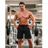 image:imageCOOFANDY Mens Athletic Shorts 7 Quick Dry Stretch Gym Workout Shorts  Classic 7 Inch Inseam Functional Side Pockets and Back Zipper Pocket Moisture Wicking Active Fitness Training SportswearBlackOlive Green