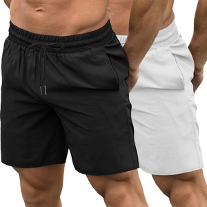 image:imageCOOFANDY Mens Athletic Shorts 7 Quick Dry Stretch Gym Workout Shorts  Classic 7 Inch Inseam Functional Side Pockets and Back Zipper Pocket Moisture Wicking Active Fitness Training SportswearBlackno LiningWhite2 in 1